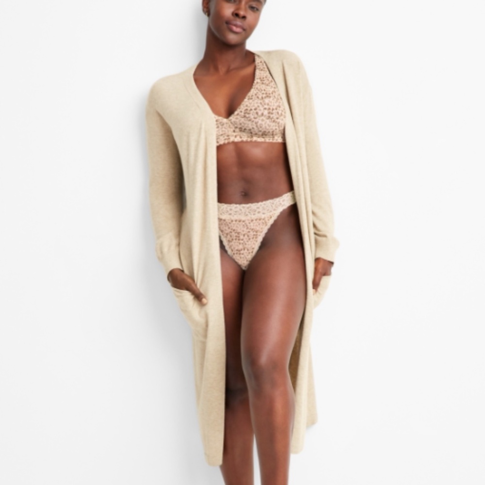 State of Day Women's Long Sweater Knit Layering Robe